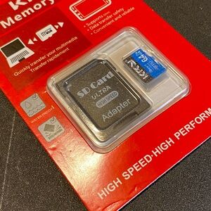 High-Speed SD Card with Adapter
